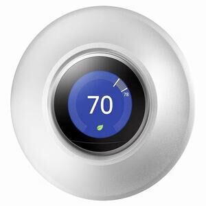 POPMAS Nest Thermostat Wall Plate Metal Silver 3rd Gen 2nd 1st NWT